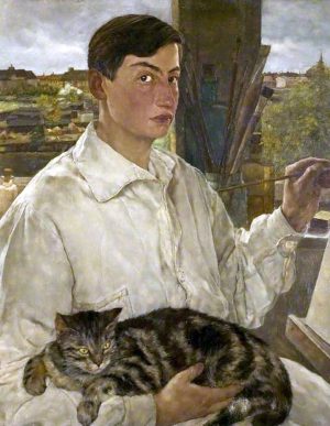 Self-portrait with Cat, Lotte Laserstein (Nov.28)