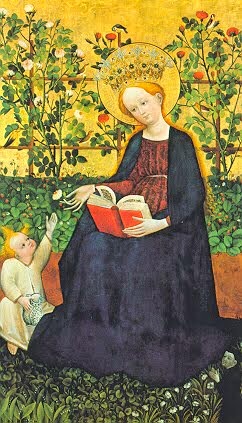Paradise garden, c 1410. Master from the Upper Rhine