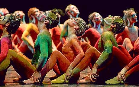 The Royal Ballet's interpretation of Stavinsky's Rite of Spring was kind of orange.