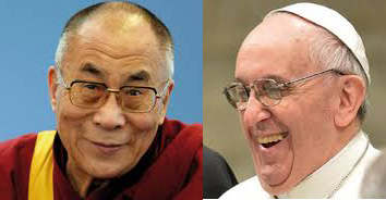 His Holiness the Dalai Lama and His Holiness Pope Francis. Princes of the church - Jupiter in Leo