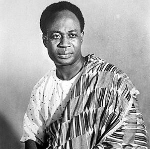 Kwame Nkruman, Pan-African visionary, ousted in 1966.
