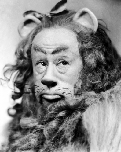 Burt Lahr in a still from the Wizard of Oz