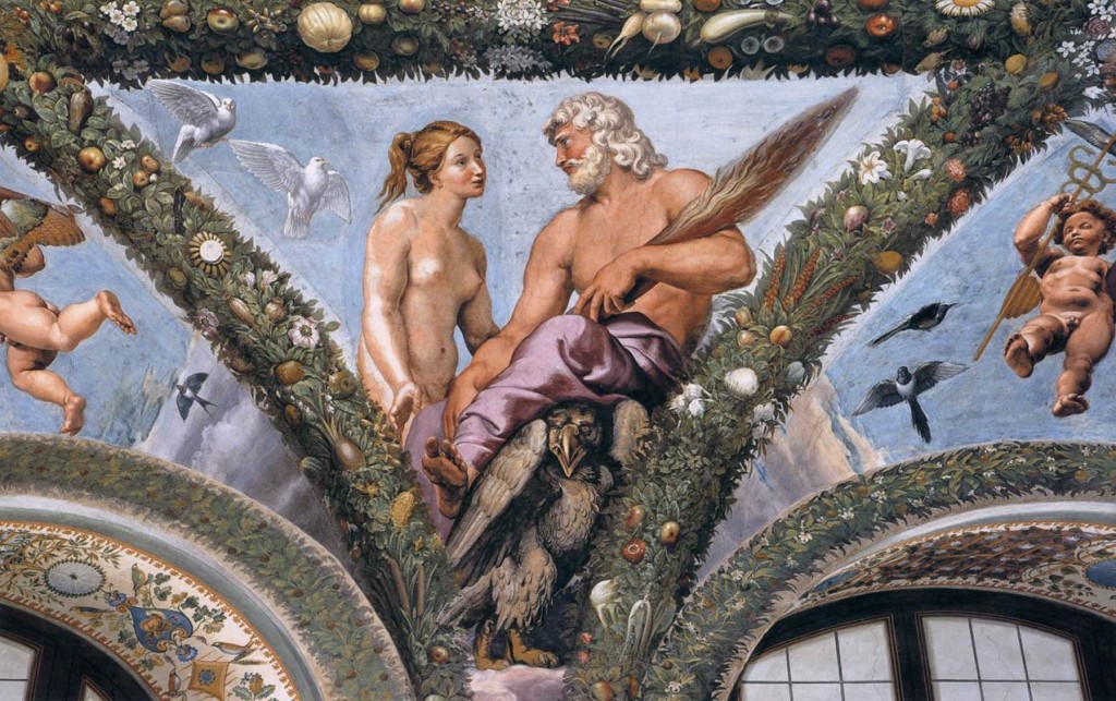 Venus and Jupiter discuss Psyche's future, Villa Farnesina