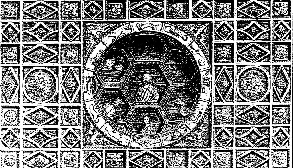 The Zodiac ceiling in the Temple of Bel, Palmyra, 42AD, from The Ruins of Palmyra (1753).