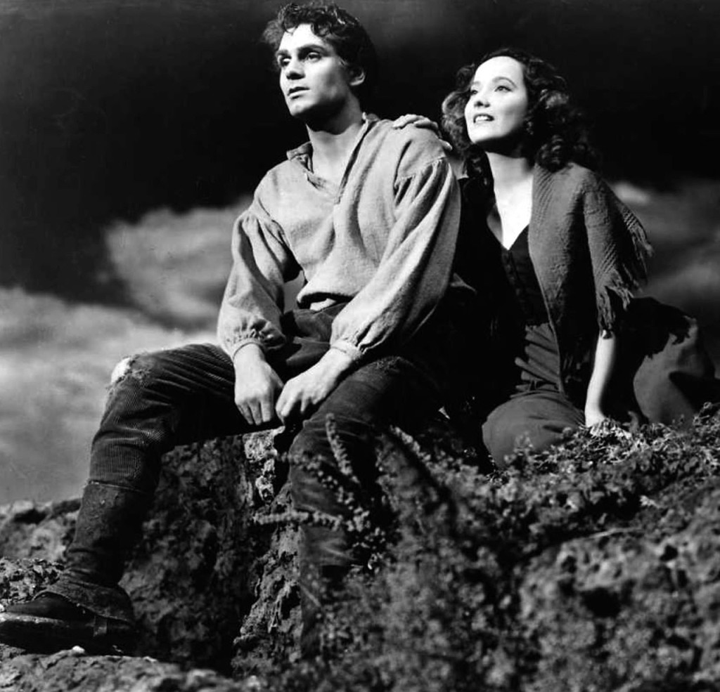 Laurence Olivier and Merle Oberon in Wuthering Heights, from the wild imagination of Emily Bronte -- Mars Venus conjunct in Virgo