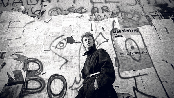 David Bowie at the Berlin Wall, 1987.