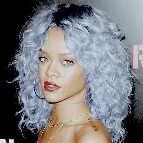 Pisces Sun Rihanna has experimented with all kinds of hair colour — she looks absolutely gorgeous in pale blue though