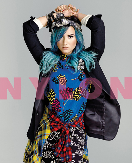 Demi Lovato on the cover of nylon (2013)