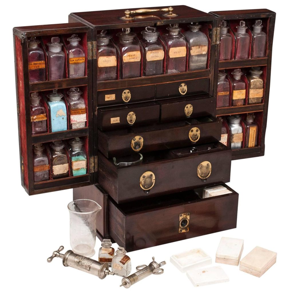 Apothecary’s cabinet. From 1stdibs