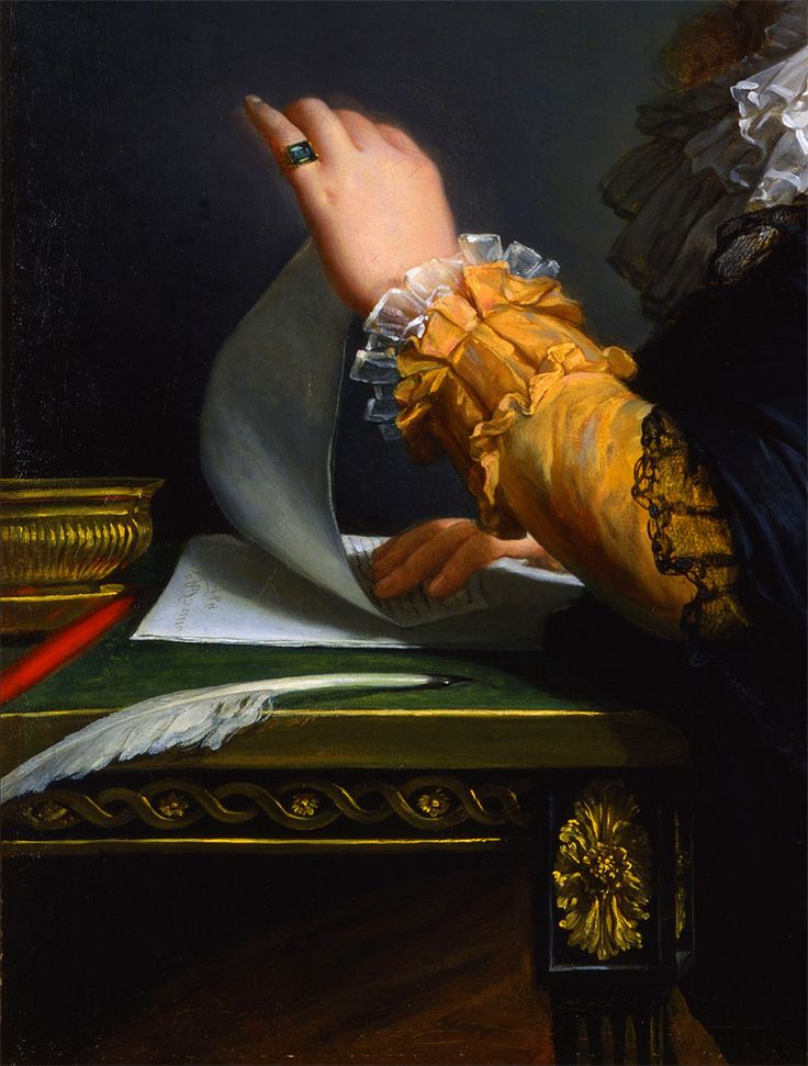 Detail from Portrait of the Comtesse de Ceres by Elisabeth Vigee LeBrun