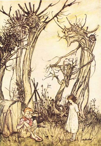 Girl and elf.