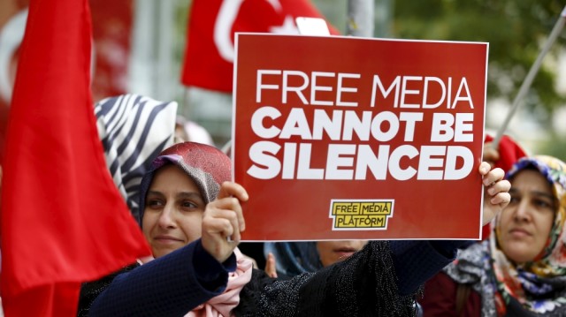 Demonstrators in Turkey this summer.