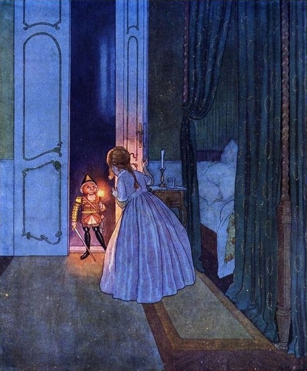 The nutcracker comes to life. Illustration by Artus Scheiner.