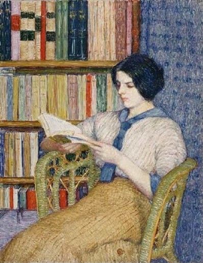 Girl Reading by Torajiro Kojima