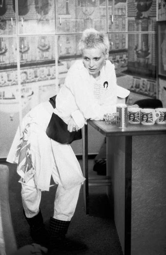 In the early days — but the commercial potential of punk reproduction is already evident in the mugs.