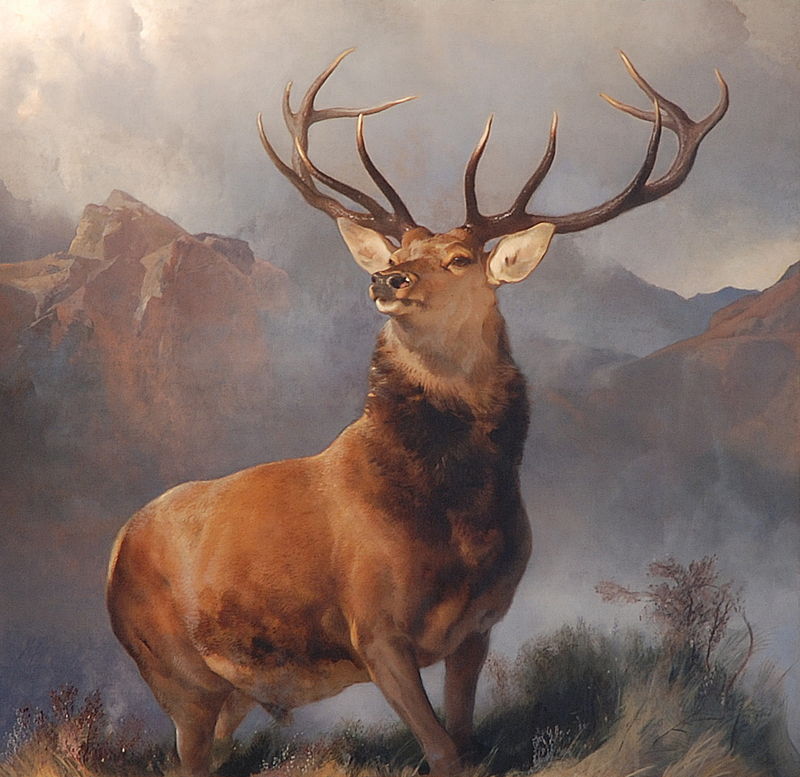 Monarch of the Glen by Edwin Landseer. This was produced while Jupiter in Libra opposed Uranus in Aries and Neptune was in Pisces — same set up as now.