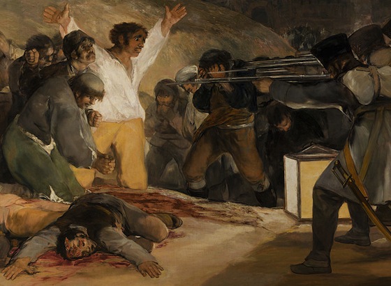 Detail from El Tres Mayo (1814), which depicts a summary execution. 