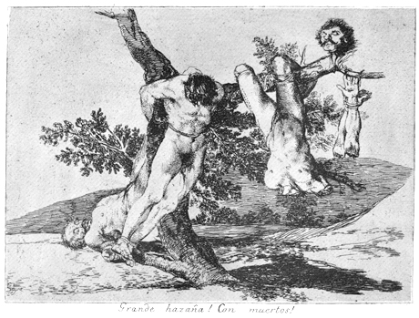 Disasters of War — one of a series of 82 etchings produced between 1810 and 1820.