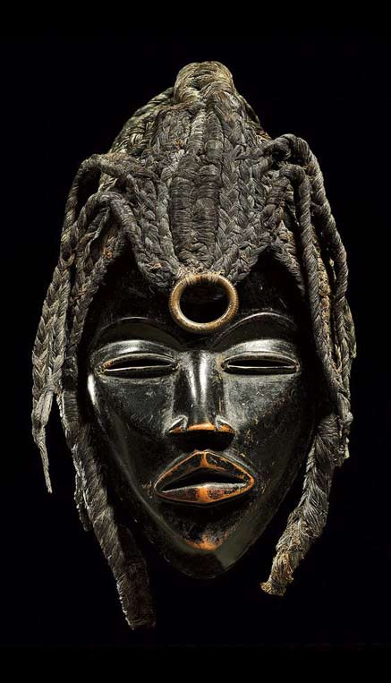 Mask from the Dan people of Ivory Coast or Liberia