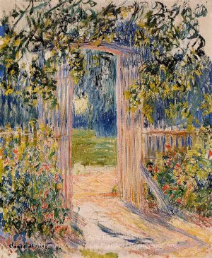 The Garden Gate. Claude Monet