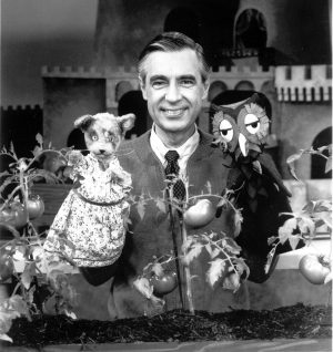 Fred Rogers, cardigan wearer, puppeteer, neighbour