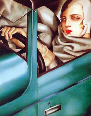 Self-portrait in a Green Bugatti by Tamar de Lempicka by 16 May 1898