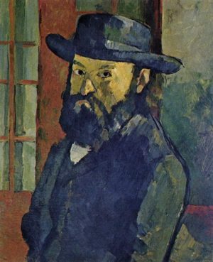 Self portrait by Paul Cezanne