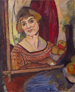 Self portrait by Suzanne Valadon, born 23 September 1865 