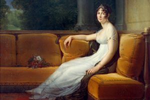 Josephine at Malmaison', 1800. Josephine Bonaparte (Beauharnais) 1763-1814. Francis Pascal Simon Gerard (1770-1837) French painter. Oil on canvas.