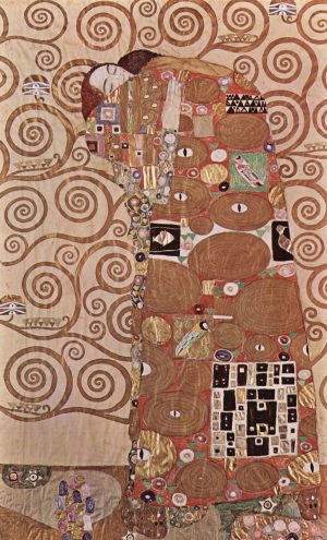 The Embrace, from the Stoclet Frieze by Gustav Klimt