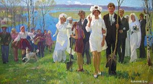 Summer Wedding, Ukraine. Petr Antonovich Yablonvsky.