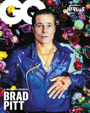 Brad Pitt as Ophelis drowning on the cover of GQ. You could not get a more Neptunian image.