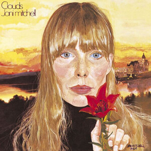Joni Mitchell's second album Clouds featuring a self-portrait.