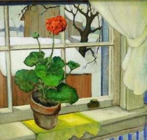 Winter Still Life on a Windowsill. Abigail Brown