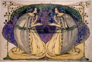Spring by Frances MacDonald, Glasgow Girl.